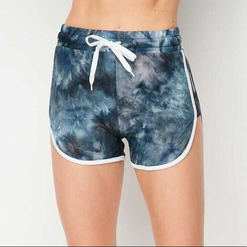 NWOT blue tie dye dolphin shorts
